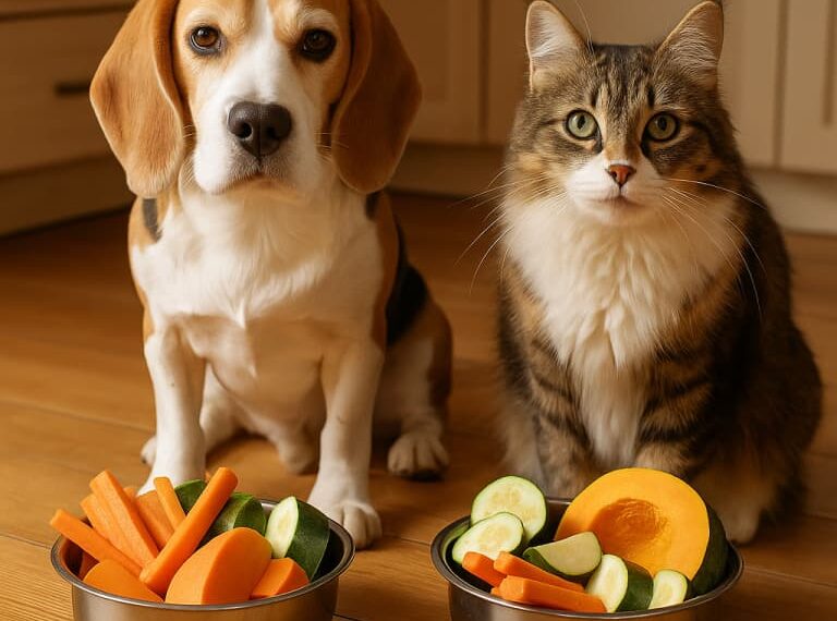 Czy psy i koty mogą jeść warzywa