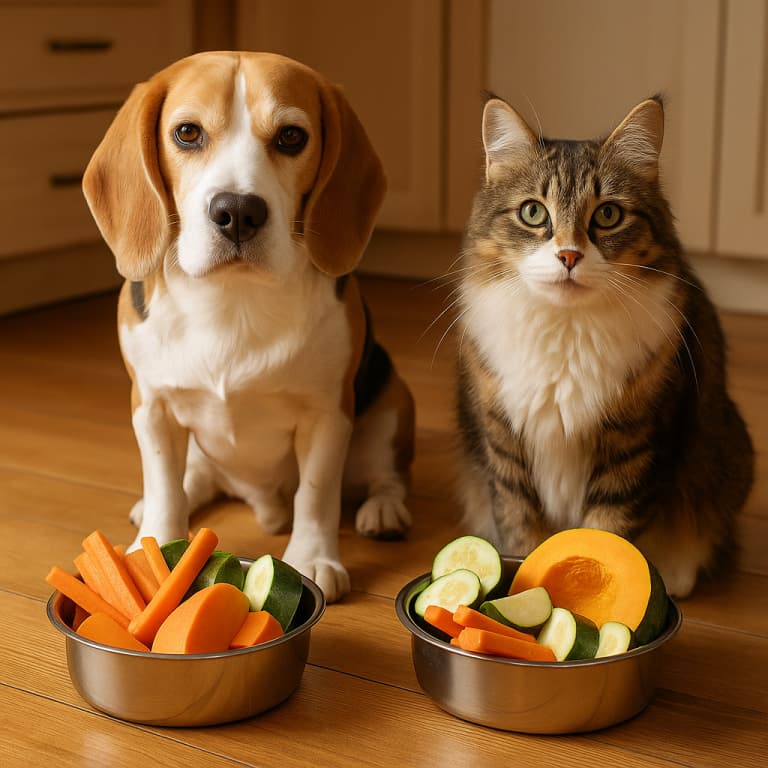 Czy psy i koty mogą jeść warzywa