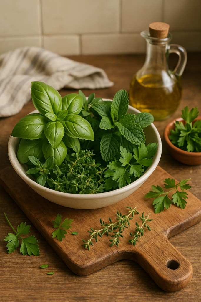 Kuchnia pełna ziół