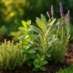 Ziołowy zakątek w ogrodzie