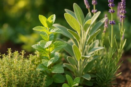 Ziołowy zakątek w ogrodzie