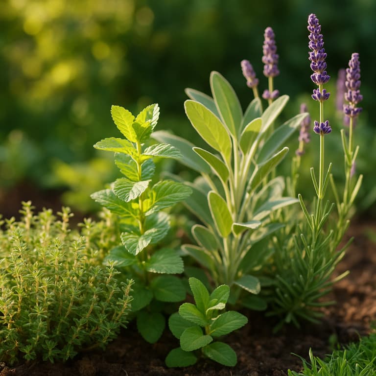 Ziołowy zakątek w ogrodzie