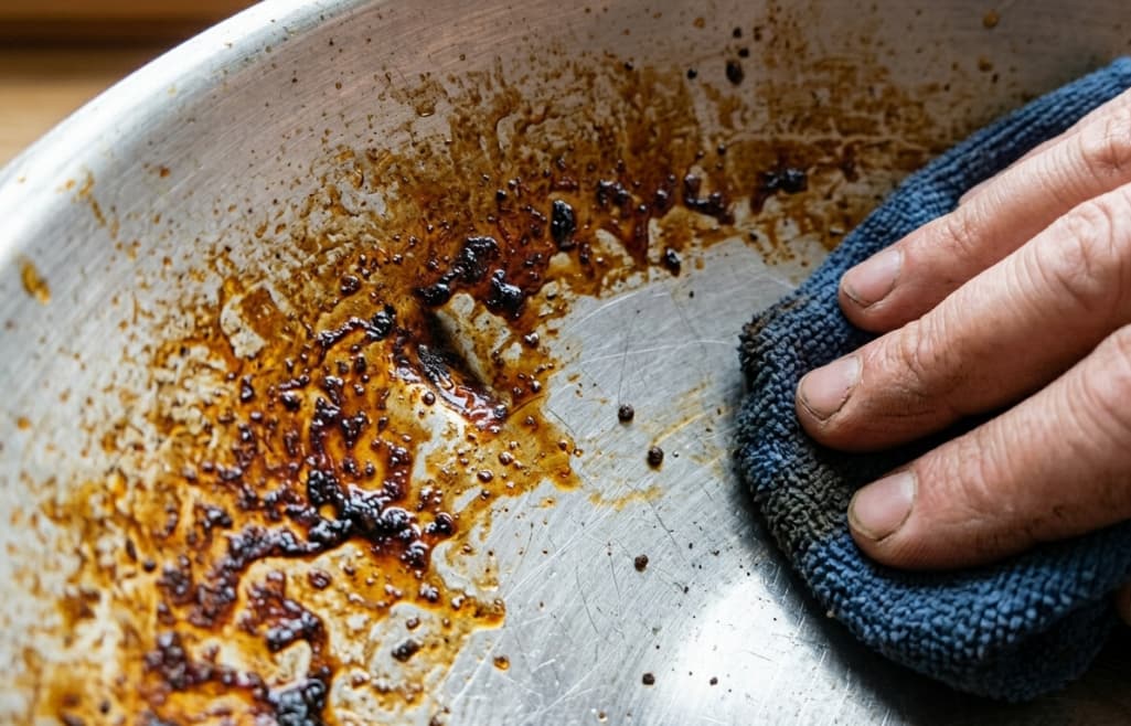 Utlenianie tłuszczów na naczyniach kuchennych